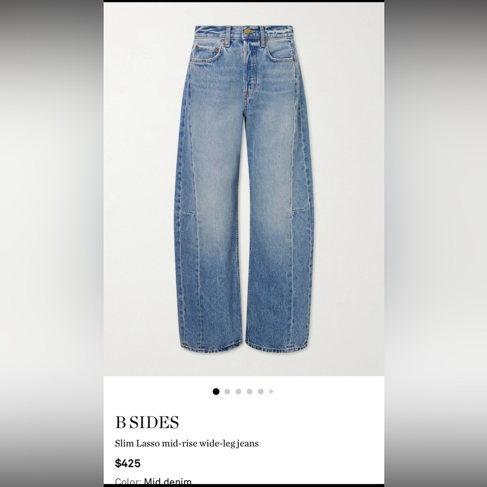 B SIDES Light Blue Wide-Leg Denim Jeans